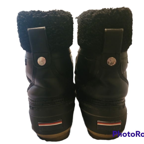 Tommy Hilfiger Women's Rain/Duck Boots Size 8 Black - Picture 4 of 6
